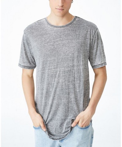 Men's Scooped Hem T-shirt Green $18.19 T-Shirts