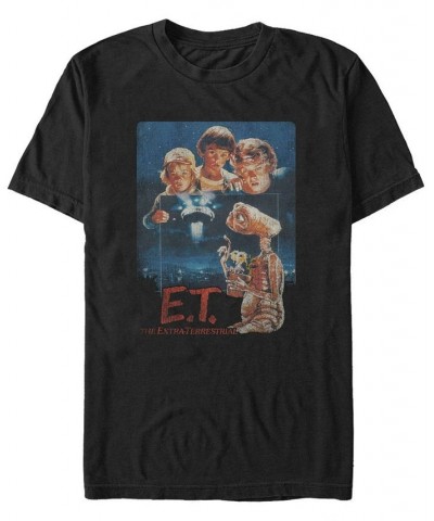 E.T. the Extra-Terrestrial Men's Distressed Vintage-Like Photograph Short Sleeve T-Shirt Black $19.94 T-Shirts