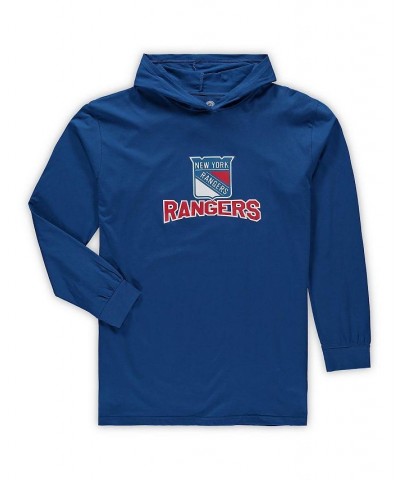 Men's Blue New York Rangers Big and Tall Pullover Hoodie and Joggers Sleep Set $29.93 Pajama