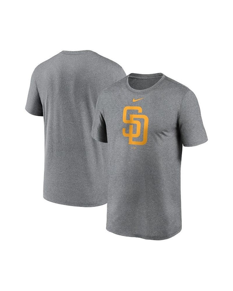 Men's Heather Charcoal San Diego Padres New Legend Logo T-shirt $24.50 T-Shirts