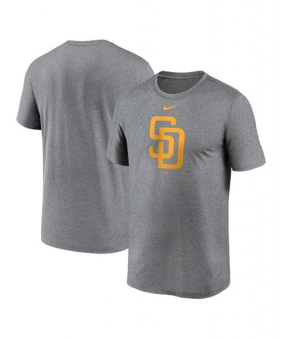 Men's Heather Charcoal San Diego Padres New Legend Logo T-shirt $24.50 T-Shirts