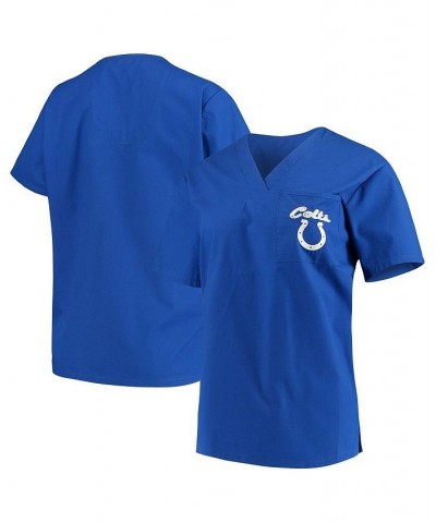 Men's and Women's Royal Indianapolis Colts Team Scrub Top $25.19 Shirts