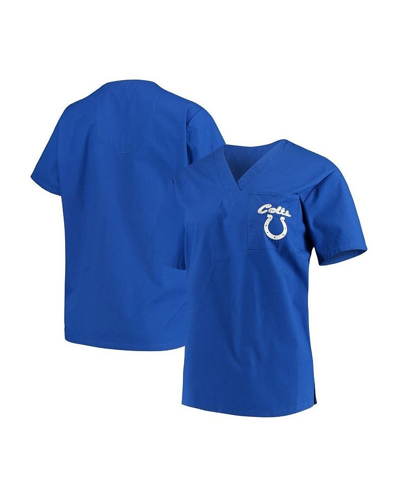 Men's and Women's Royal Indianapolis Colts Team Scrub Top $25.19 Shirts