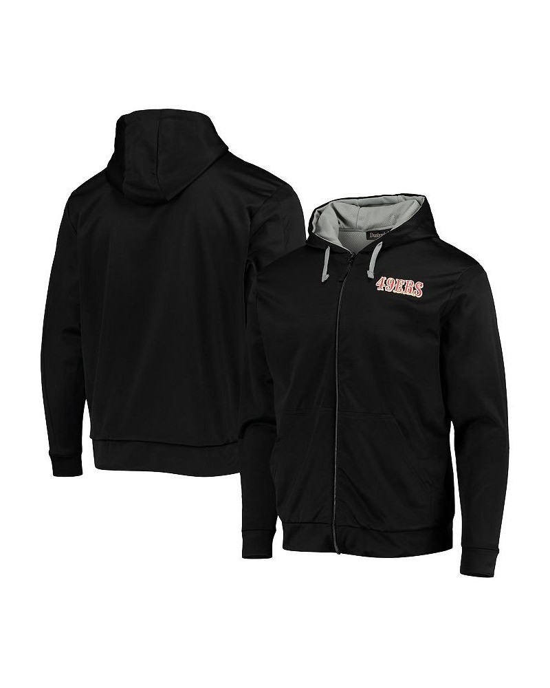 Men's Black and Gray San Francisco 49ers Apprentice Full-Zip Hoodie $38.50 Sweatshirt