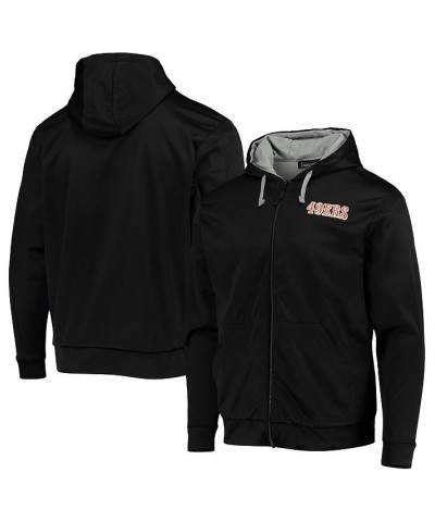 Men's Black and Gray San Francisco 49ers Apprentice Full-Zip Hoodie $38.50 Sweatshirt