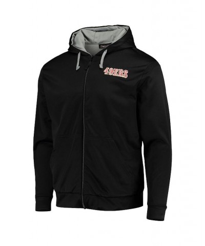 Men's Black and Gray San Francisco 49ers Apprentice Full-Zip Hoodie $38.50 Sweatshirt