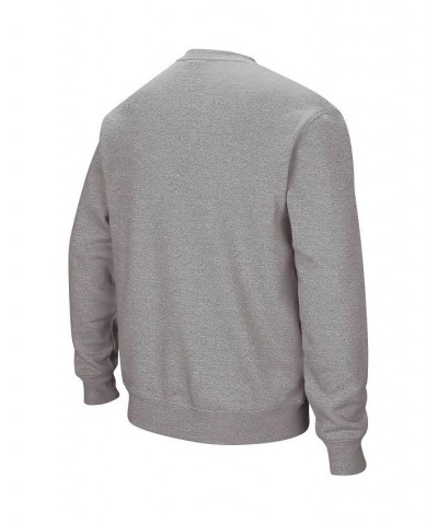 Men's Heather Gray Washington State Cougars Arch & Logo Crew Neck Sweatshirt $25.37 Sweatshirt