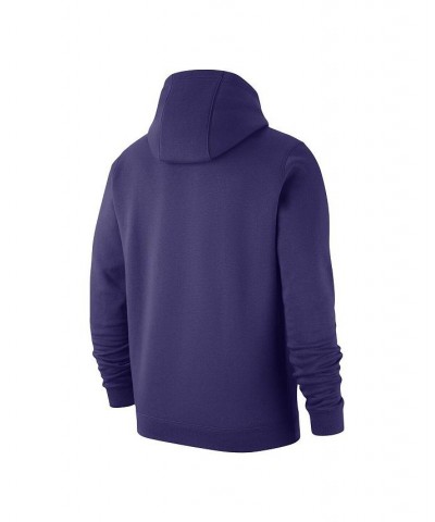 Men's Purple LSU Tigers Alternate Logo Club Pullover Hoodie $34.00 Sweatshirt