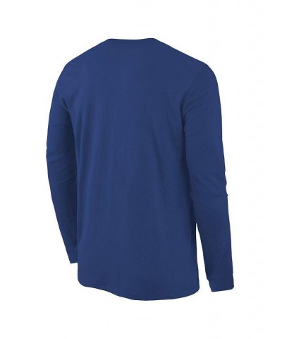 Men's Branded Royal UC Santa Barbara Gauchos Distressed Arch Over Logo Long Sleeve T-shirt $21.65 T-Shirts