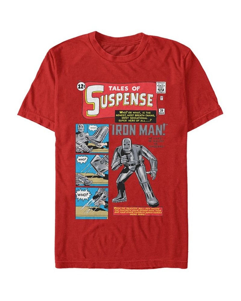 Marvel Men's Iron Man Retro Tales of Suspense Comic Cover, Short Sleeve T-shirt Red $18.19 T-Shirts