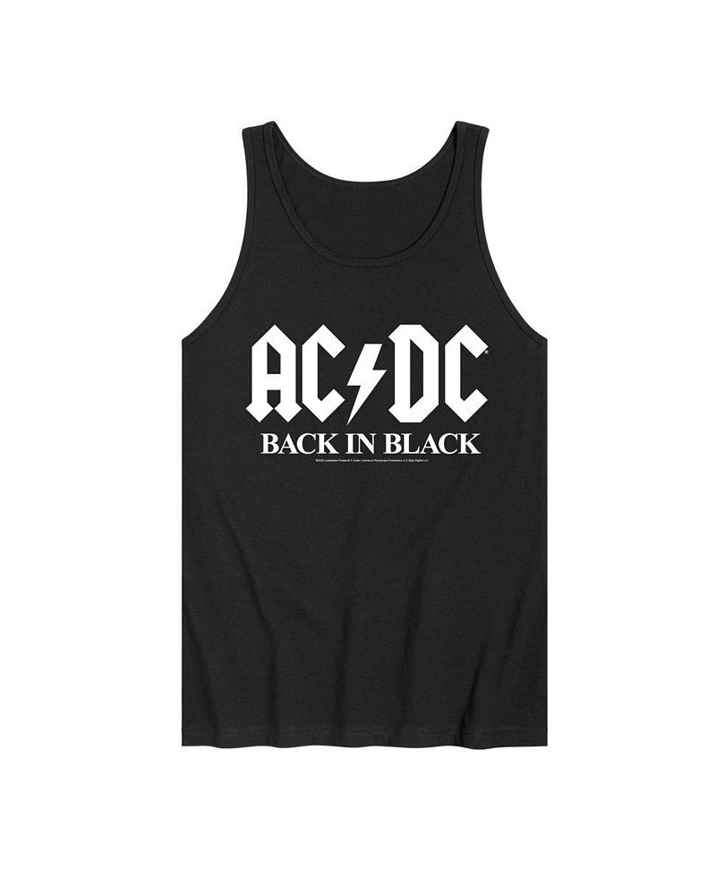 Men's ACDC Back In Black Tank Black $15.84 T-Shirts