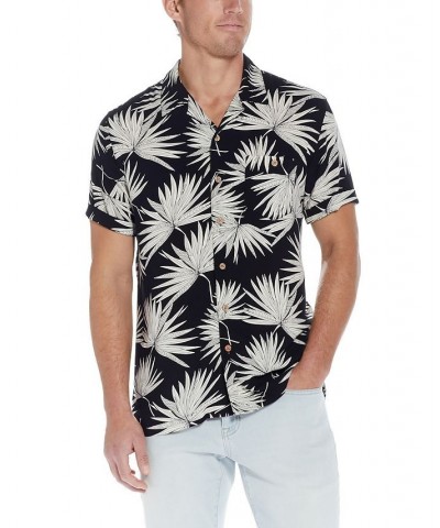 Men's Short Sleeve Printed Camp Collar Shirt PD03 $34.30 Shirts