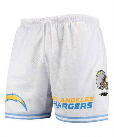 Men's White Los Angeles Chargers Mesh Shorts $51.99 Shorts