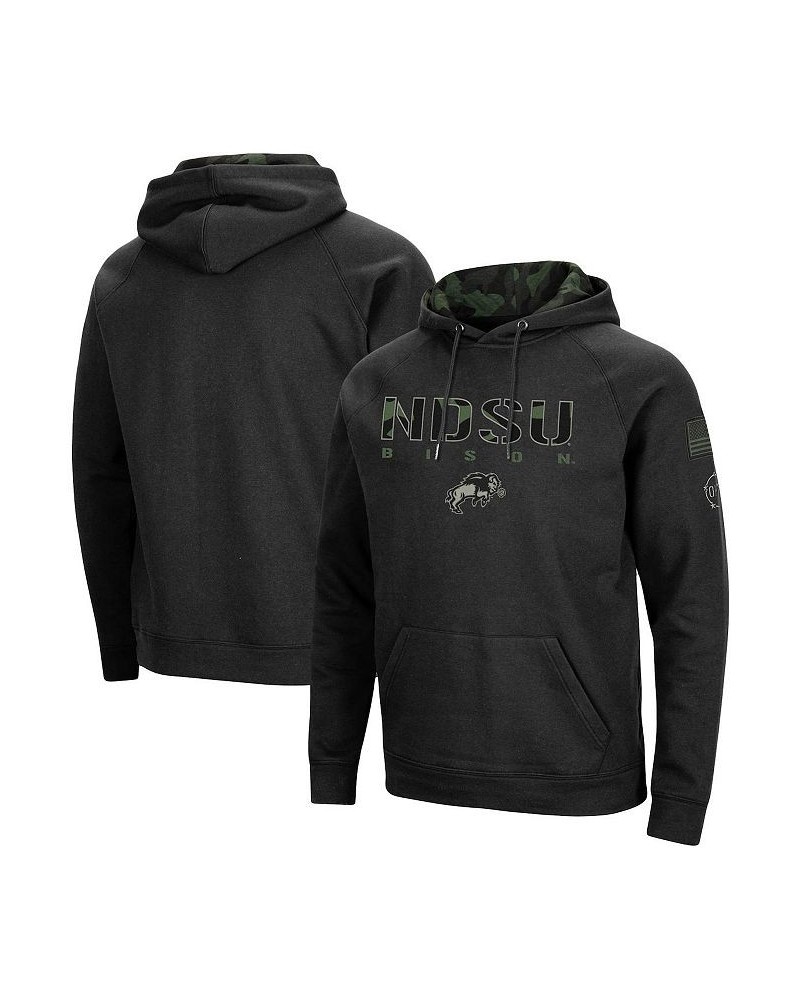 Men's Black NDSU Bison OHT Military-Inspired Appreciation Camo Pullover Hoodie $31.50 Sweatshirt