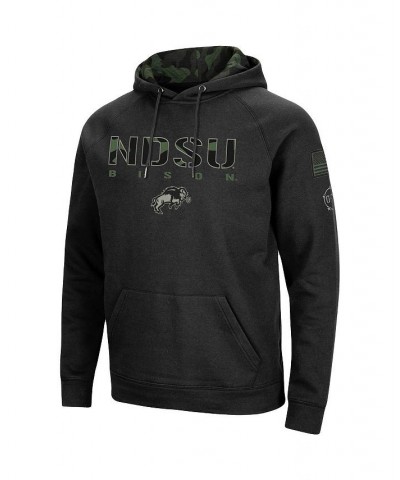 Men's Black NDSU Bison OHT Military-Inspired Appreciation Camo Pullover Hoodie $31.50 Sweatshirt