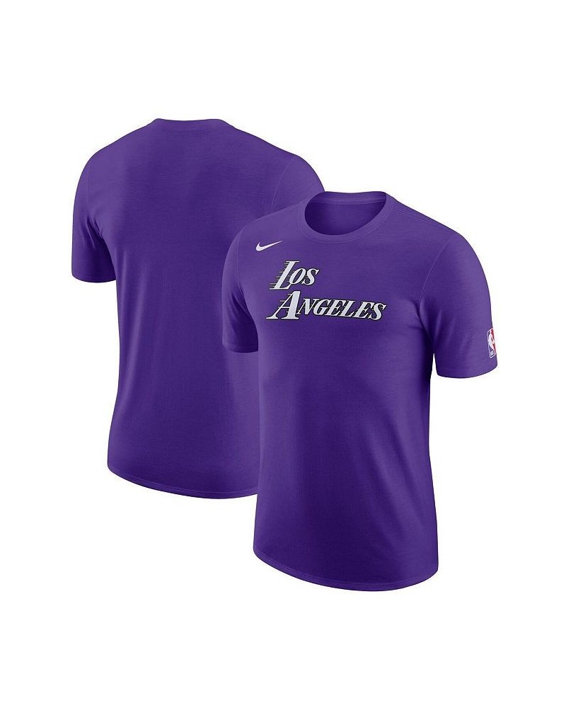 Men's Purple Los Angeles Lakers 2022/23 City Edition Essential Logo Performance T-shirt $14.40 T-Shirts