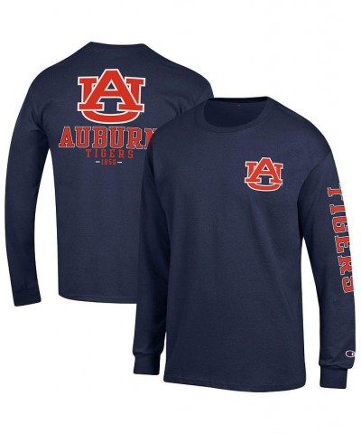 Men's Navy Auburn Tigers Team Stack Long Sleeve T-shirt $21.00 T-Shirts