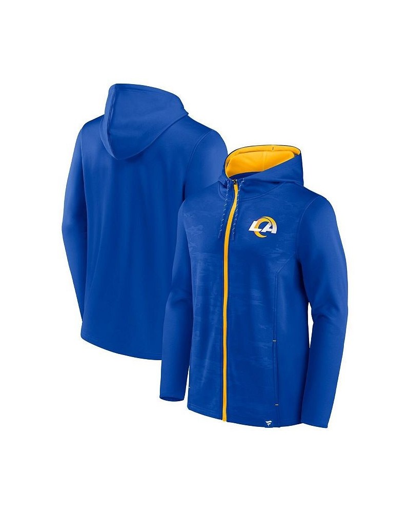 Men's Branded Royal, Gold Los Angeles Rams Ball Carrier Full-Zip Hoodie $37.95 Sweatshirt