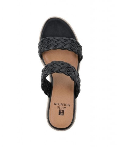 Women's Yoyo Wedge Sandals Black $42.72 Shoes