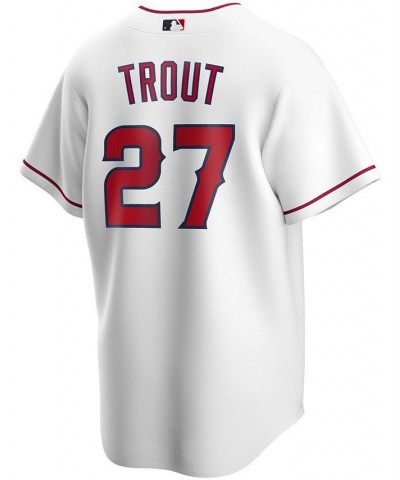 Men's Mike Trout White Los Angeles Angels Home Replica Player Name Jersey $49.30 Jersey