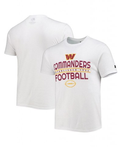 Men's White Washington Commanders Prime Time T-shirt $19.27 T-Shirts