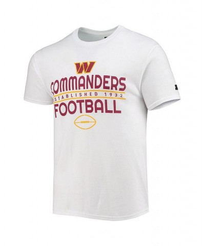 Men's White Washington Commanders Prime Time T-shirt $19.27 T-Shirts