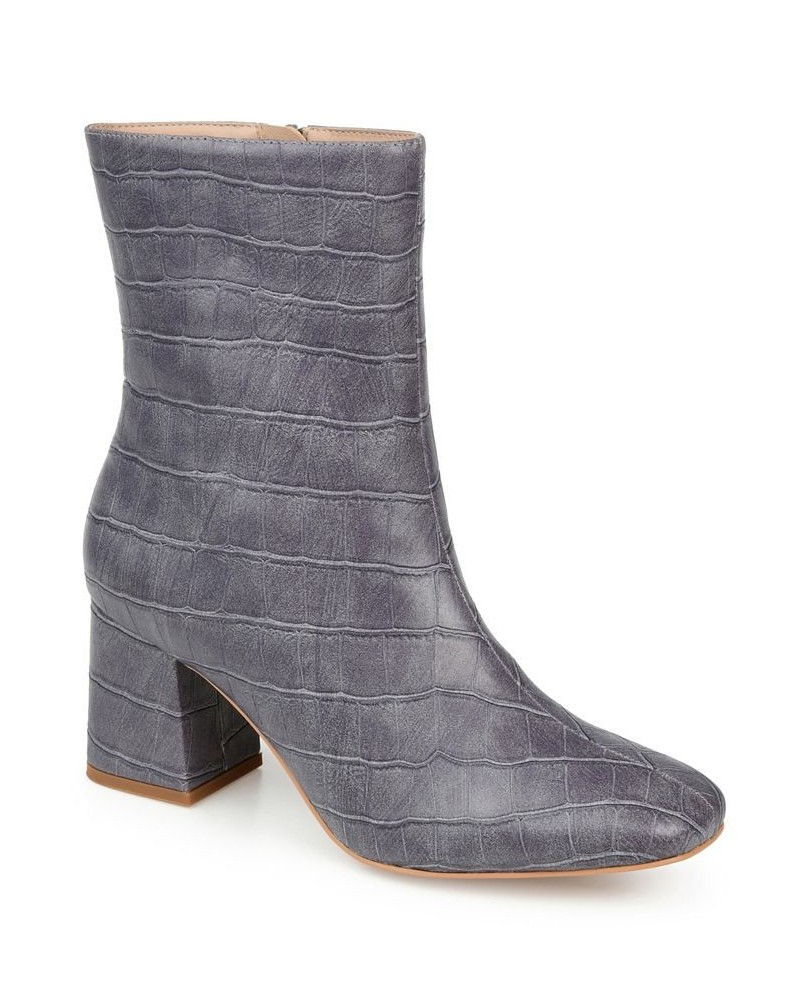 Women's Trevi Textured Bootie Gray $46.20 Shoes