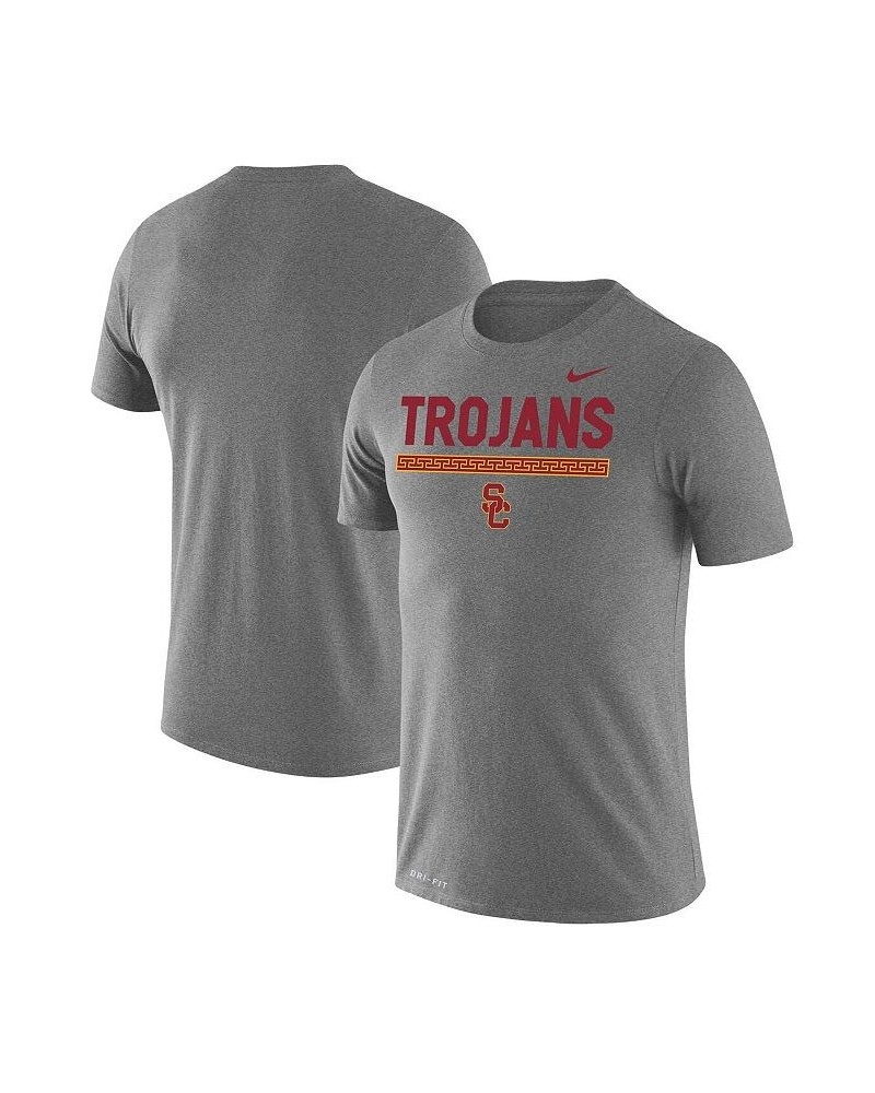 Men's Heathered Gray Usc Trojans Team Dna Legend Performance T-shirt $28.99 T-Shirts