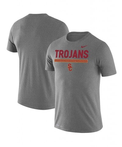 Men's Heathered Gray Usc Trojans Team Dna Legend Performance T-shirt $28.99 T-Shirts