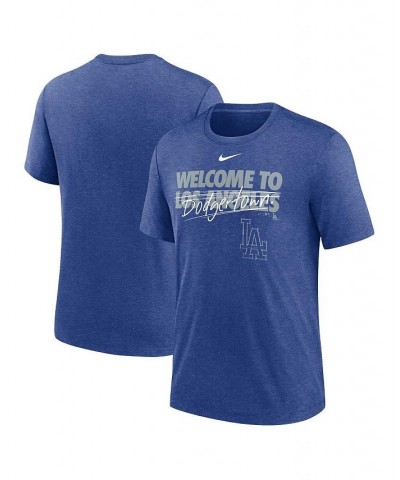 Men's Heather Royal Los Angeles Dodgers Home Spin Tri-Blend T-shirt $21.50 T-Shirts