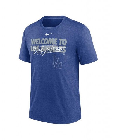 Men's Heather Royal Los Angeles Dodgers Home Spin Tri-Blend T-shirt $21.50 T-Shirts