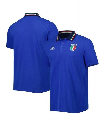 Men's Blue Italy National Team DNA Polo Shirt $31.20 Polo Shirts