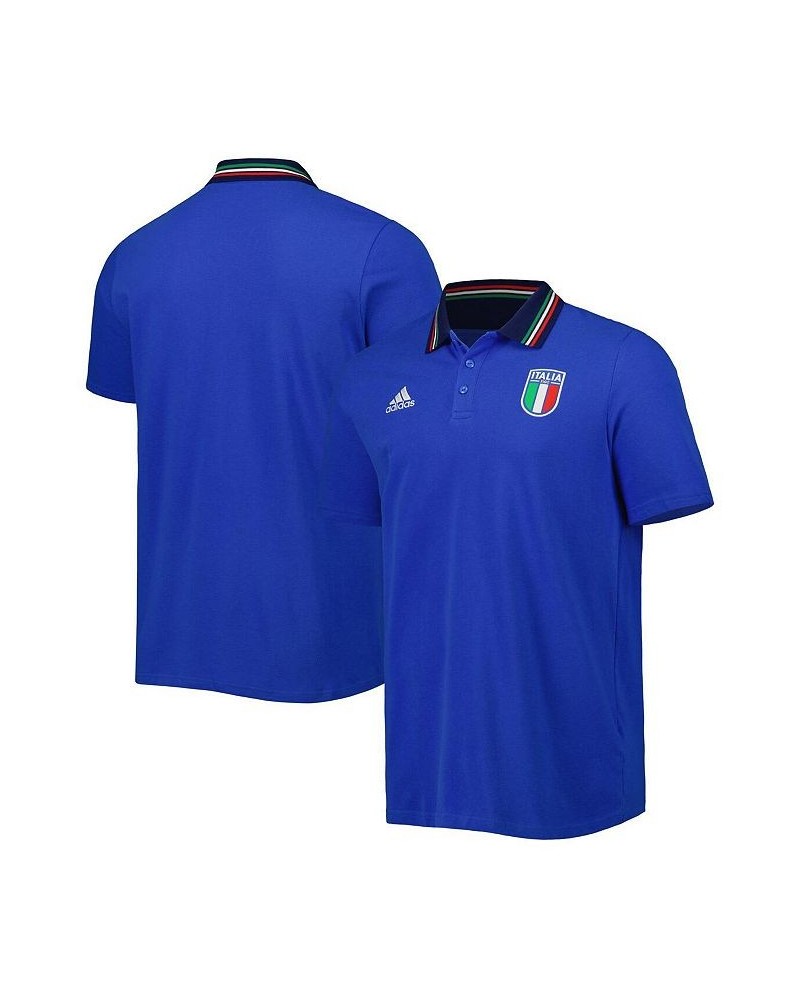 Men's Blue Italy National Team DNA Polo Shirt $31.20 Polo Shirts