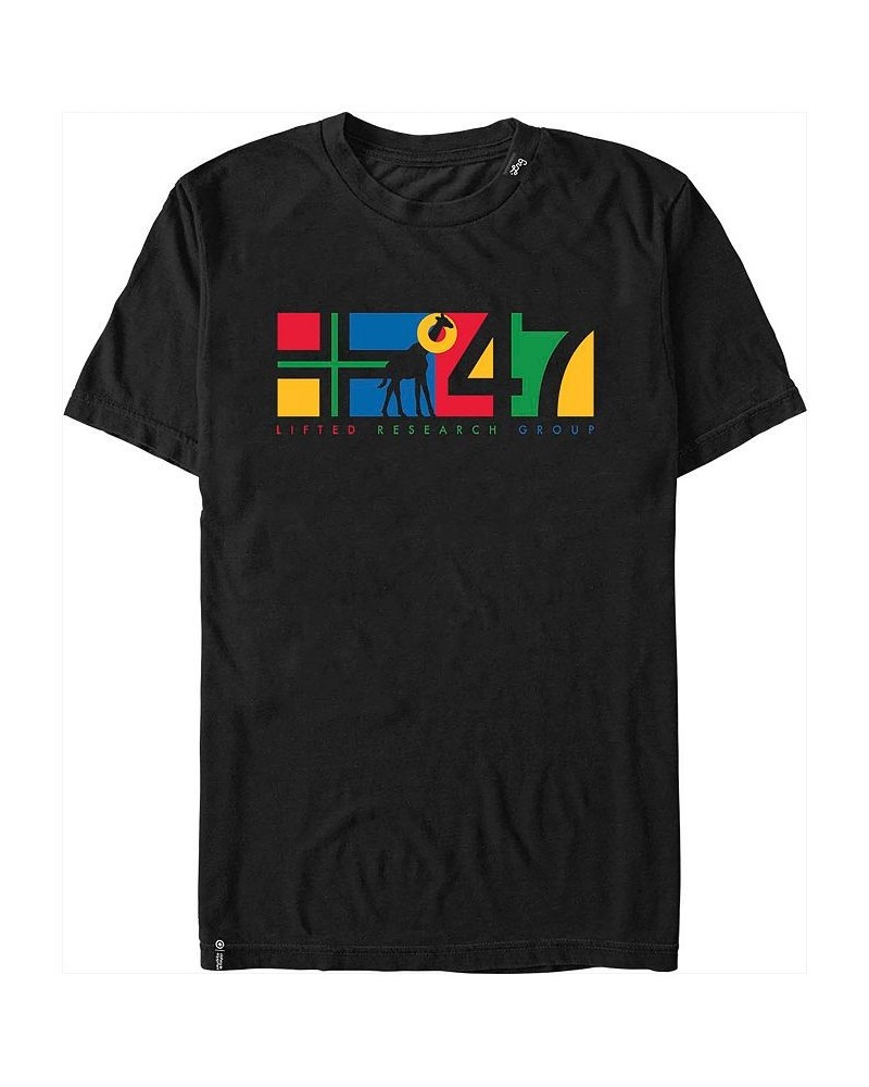 Men's LRG Blocked Short Sleeve T-shirt Black $14.35 T-Shirts