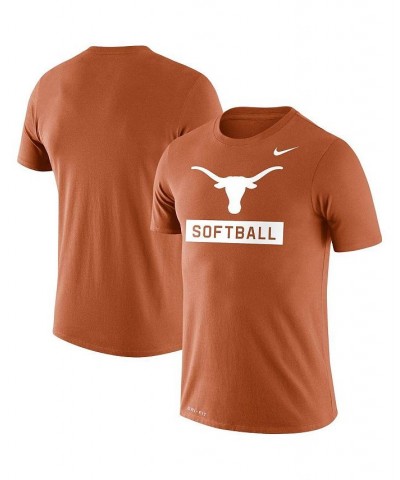 Men's Texas Orange Texas Longhorns Softball Drop Legend Performance T-shirt $23.00 T-Shirts