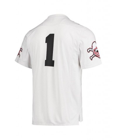 Men's 1 White Nebraska Huskers Premier Strategy Jersey $48.00 Jersey