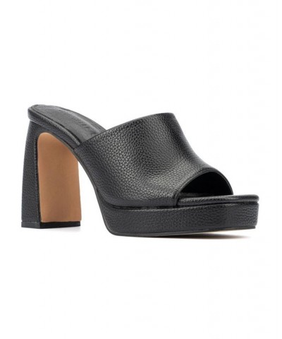 Women's Imana Platform Sandal Black $32.88 Shoes