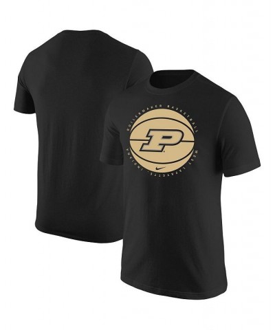 Men's Black Purdue Boilermakers Basketball Logo T-shirt $18.90 T-Shirts