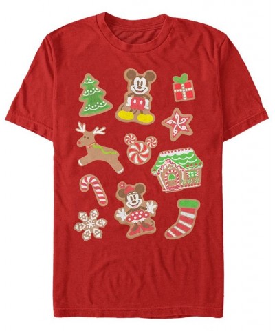 Men's Gingerbread Mouses Short Sleeve T-Shirt Red $16.45 T-Shirts