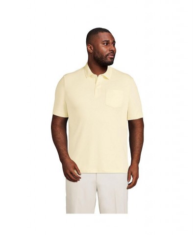 Men's Big and Tall Short Sleeve Super Soft Supima Polo Shirt with Pocket PD06 $28.68 Polo Shirts