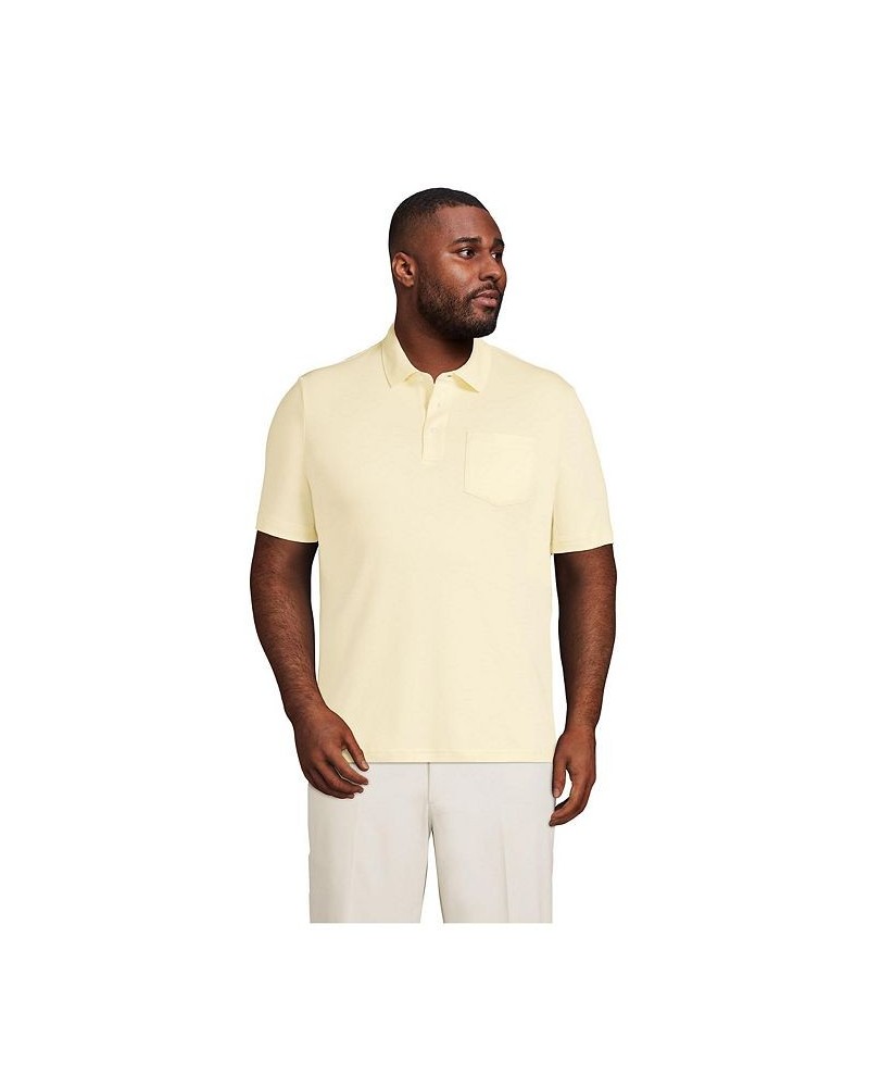 Men's Big and Tall Short Sleeve Super Soft Supima Polo Shirt with Pocket PD06 $28.68 Polo Shirts