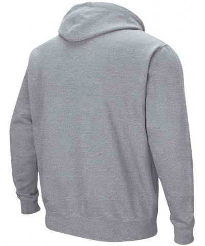 Men's Heather Gray New Hampshire Wildcats Arch and Logo Pullover Hoodie $26.95 Sweatshirt