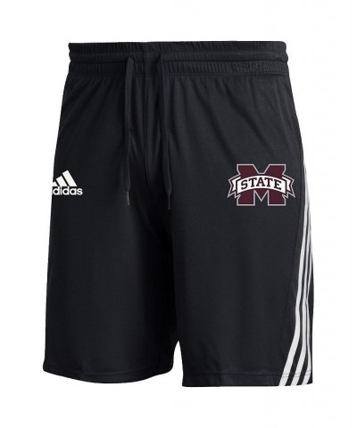 Men's Black Mississippi State Bulldogs AEROREADY Three-Stripe Knit Shorts $21.00 Shorts