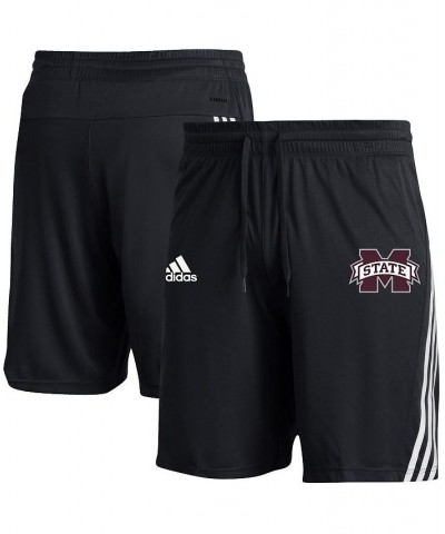 Men's Black Mississippi State Bulldogs AEROREADY Three-Stripe Knit Shorts $21.00 Shorts