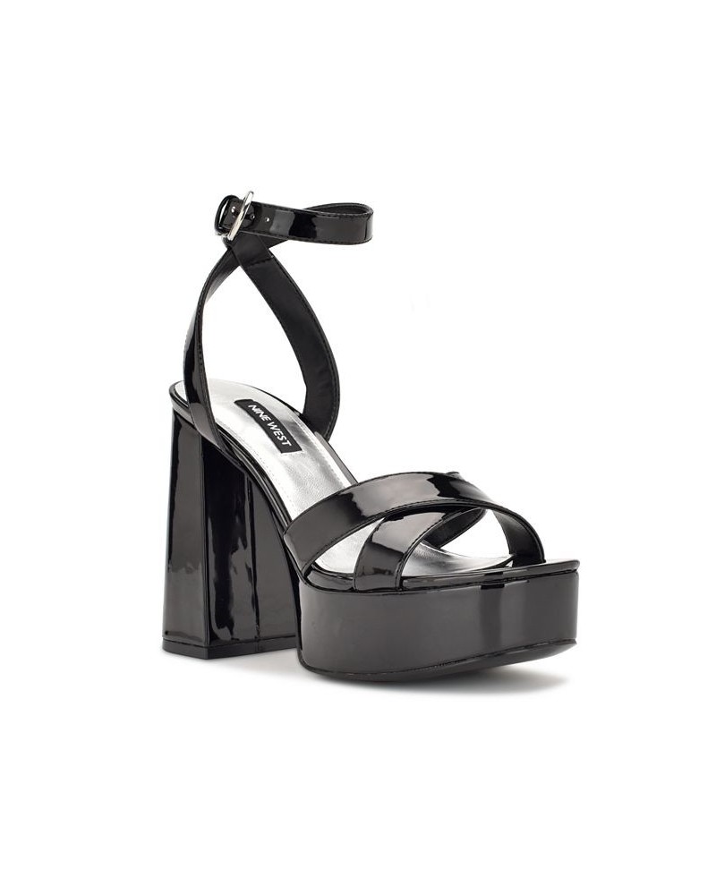 Women's Joya Dress Sandals Black $38.08 Shoes