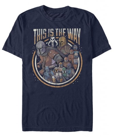 Men's The Way Group Short Sleeve Crew T-shirt Blue $19.24 T-Shirts