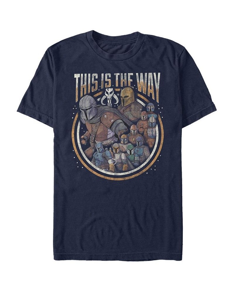 Men's The Way Group Short Sleeve Crew T-shirt Blue $19.24 T-Shirts