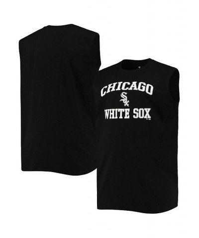 Men's Black Chicago White Sox Big and Tall Jersey Muscle Tank Top $26.99 T-Shirts