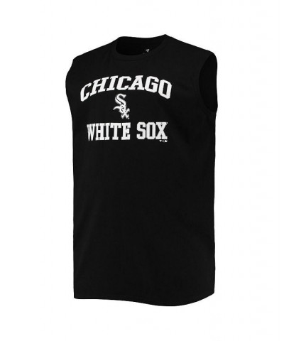 Men's Black Chicago White Sox Big and Tall Jersey Muscle Tank Top $26.99 T-Shirts