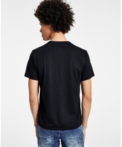 Men's Split-Neck T-Shirt Black $10.90 T-Shirts